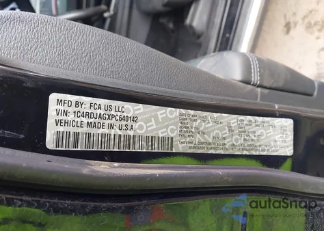 2023 Dodge Durango Sxt Awd z USA, uszkodzony, nr VIN 1C4RDJAGXPC640142